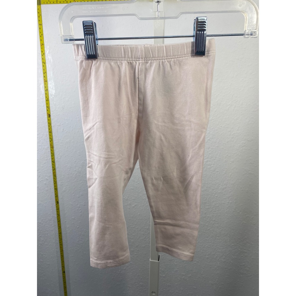 HM Baby Girls Organic Cotton Leggings Light Pink Size 9-12 Months Basic Pants
